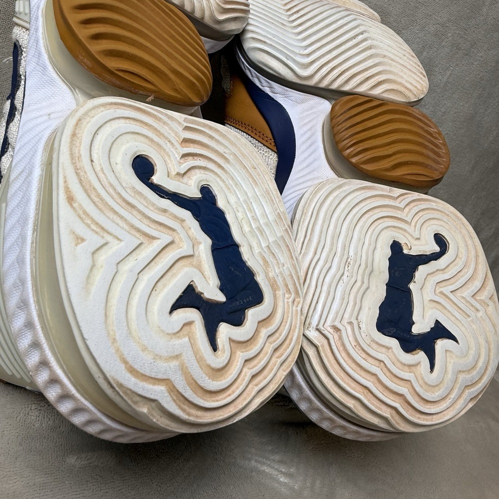 Size 10 - Nike LeBron 16 Air Trainer Medicine Ball Tan, White, Blue - Picture 10 of 10